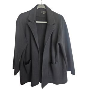 J. Crew Womens Sophie Sweater Blazer Merino Wool XL Minimalist Classic Preppy